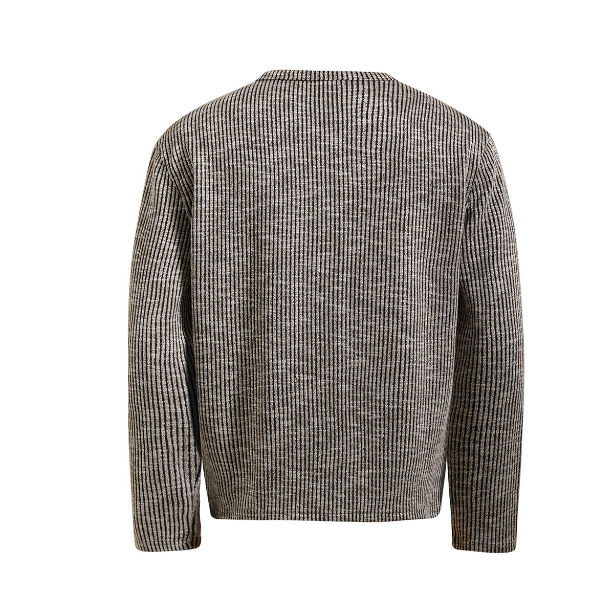 Men's Ribbed Henley Long Sleeve Tee – Vintage Old Money Style