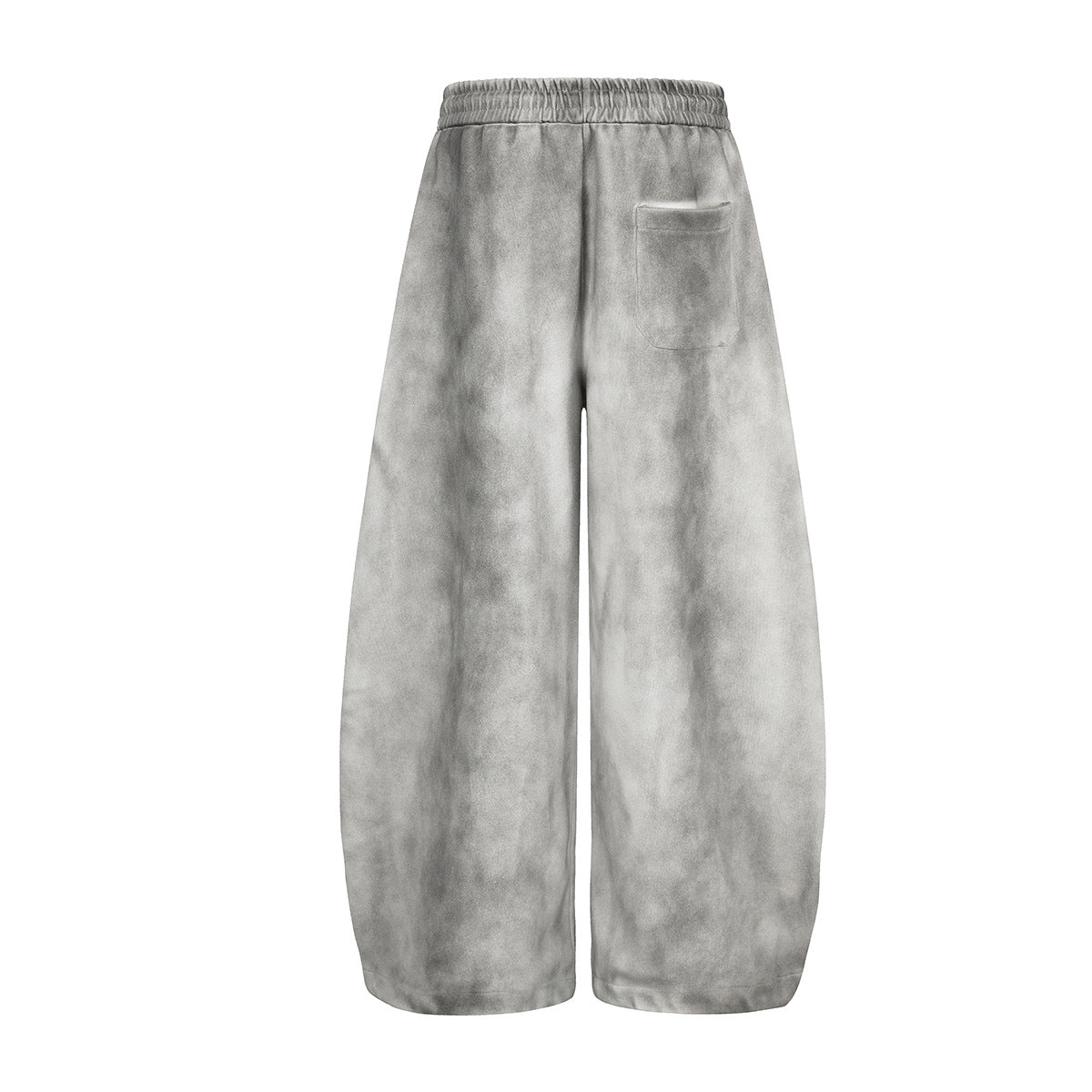 Wide-Leg Graffiti Print Sweatpants – Acid Wash Baggy Fit