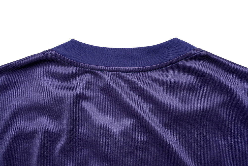 V-Neck Football Jersey T-Shirt – Number 09 Patch Embroidery Mesh Splice Short