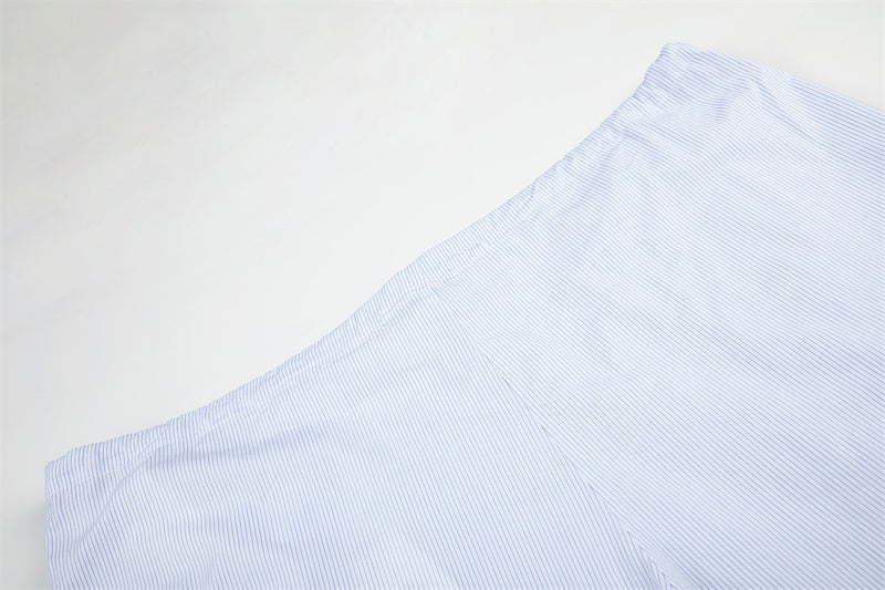 Wide-Leg Striped Trousers – Men's Relaxed Fit Straight-Cut Pants
