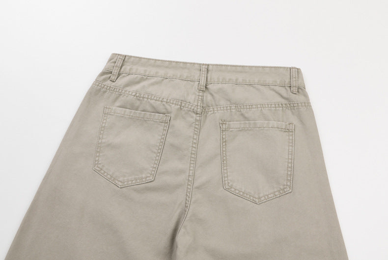 Wide-Leg Barrel Pants – Men's Vintage Punk Reconstructed Arc-Cut Trousers