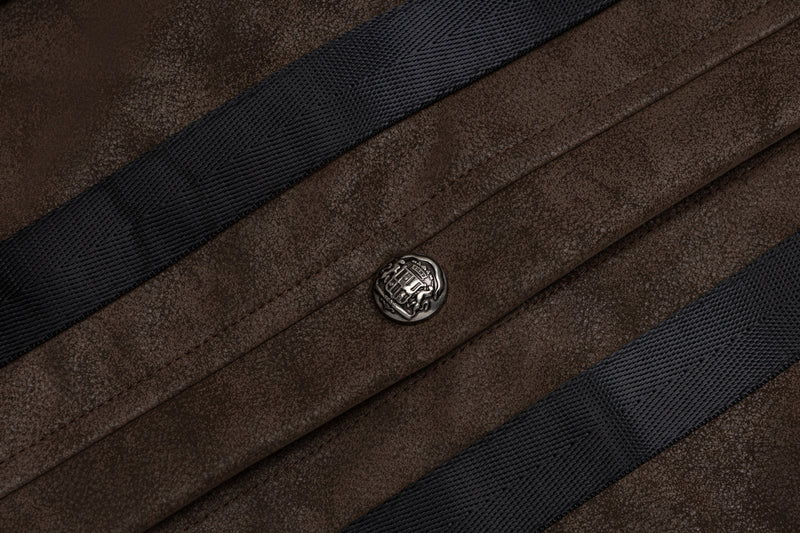Chaqueta bomber de textura ante con rayas – Chaqueta corta Detroit con bandas satinadas