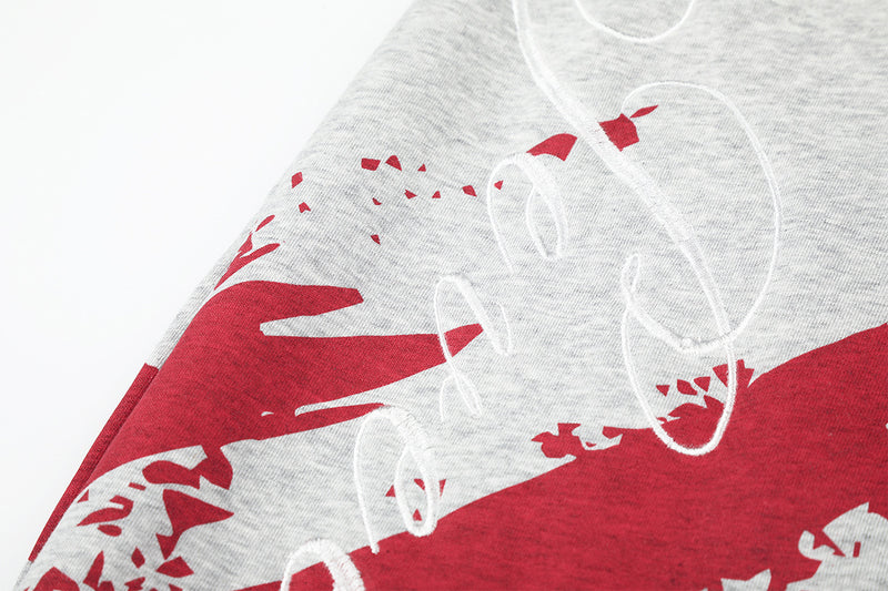 Wide Leg Flowy Pants – Stars & Stripes Print Oversized Sweatpants