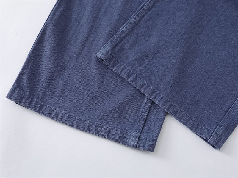 Wide-Leg Carpenter Jeans – Loose Fit Straight Denim Pants with Utility Pockets