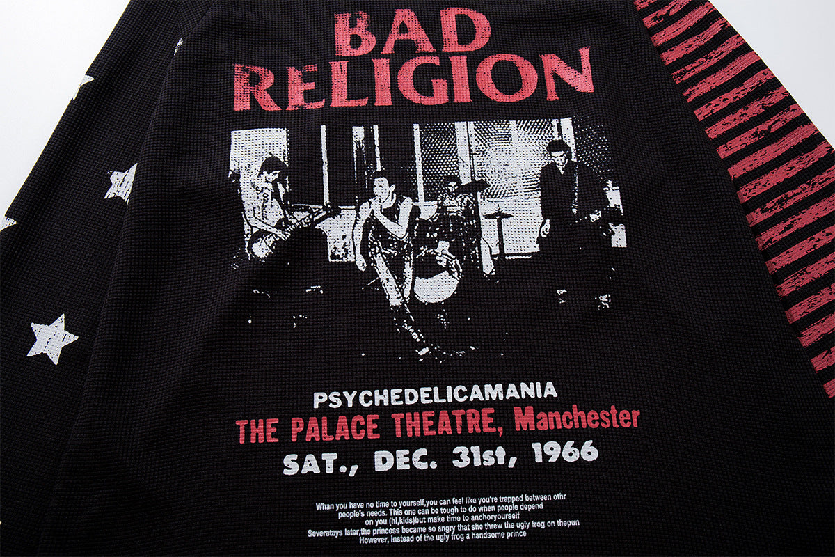 Bad Religion Longsleeve mit Grafik – Farbblock-Print mit Sternen und Streifen