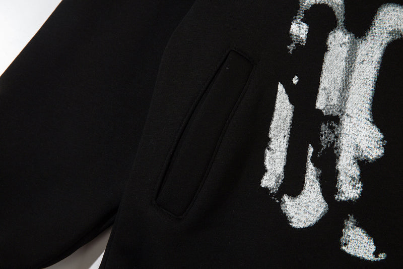 Heavyweight Graffiti Graphic Hoodie – Oversized Street Style Pullover