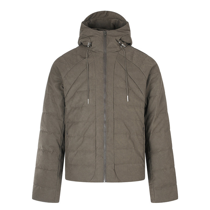 Doudoune à capuche – Manteau d'hiver matelassé à coupe décontractée