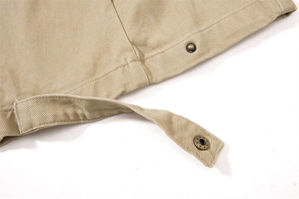 Wide-Leg Cargo Pants with Multi-Pocket Deconstructed Design
