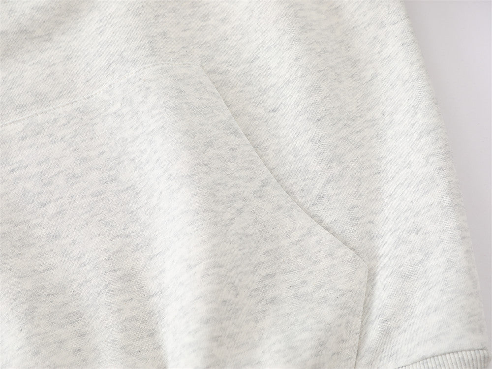 Sweat à capuche raglan colorblock à pois avec écusson brodé à lettrage