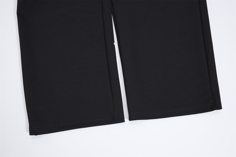 Wide-Leg Sweatpants with Plaid Waistband & Star Print – Trouvaille Graphic