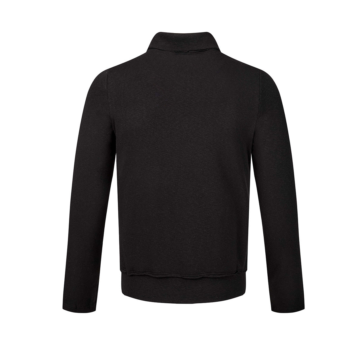 Polo manches longues avec écusson croix clouté – Haut streetwear vintage à ourlet brut