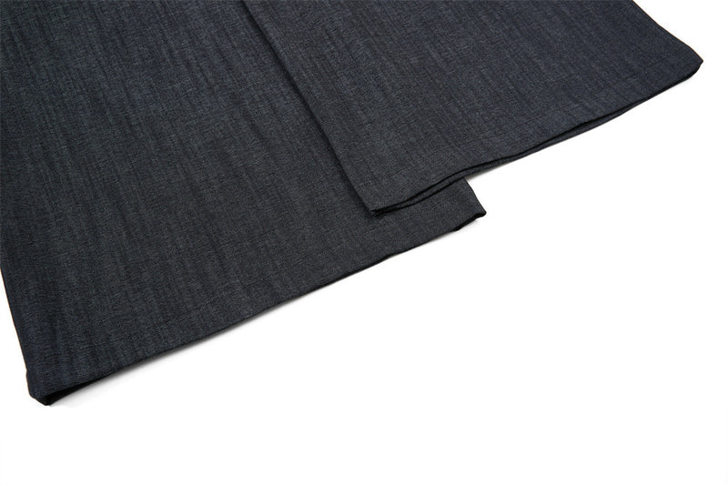 Wide-Leg Pleated Trousers – Men's Loose Fit Draped Floor-Length Pants