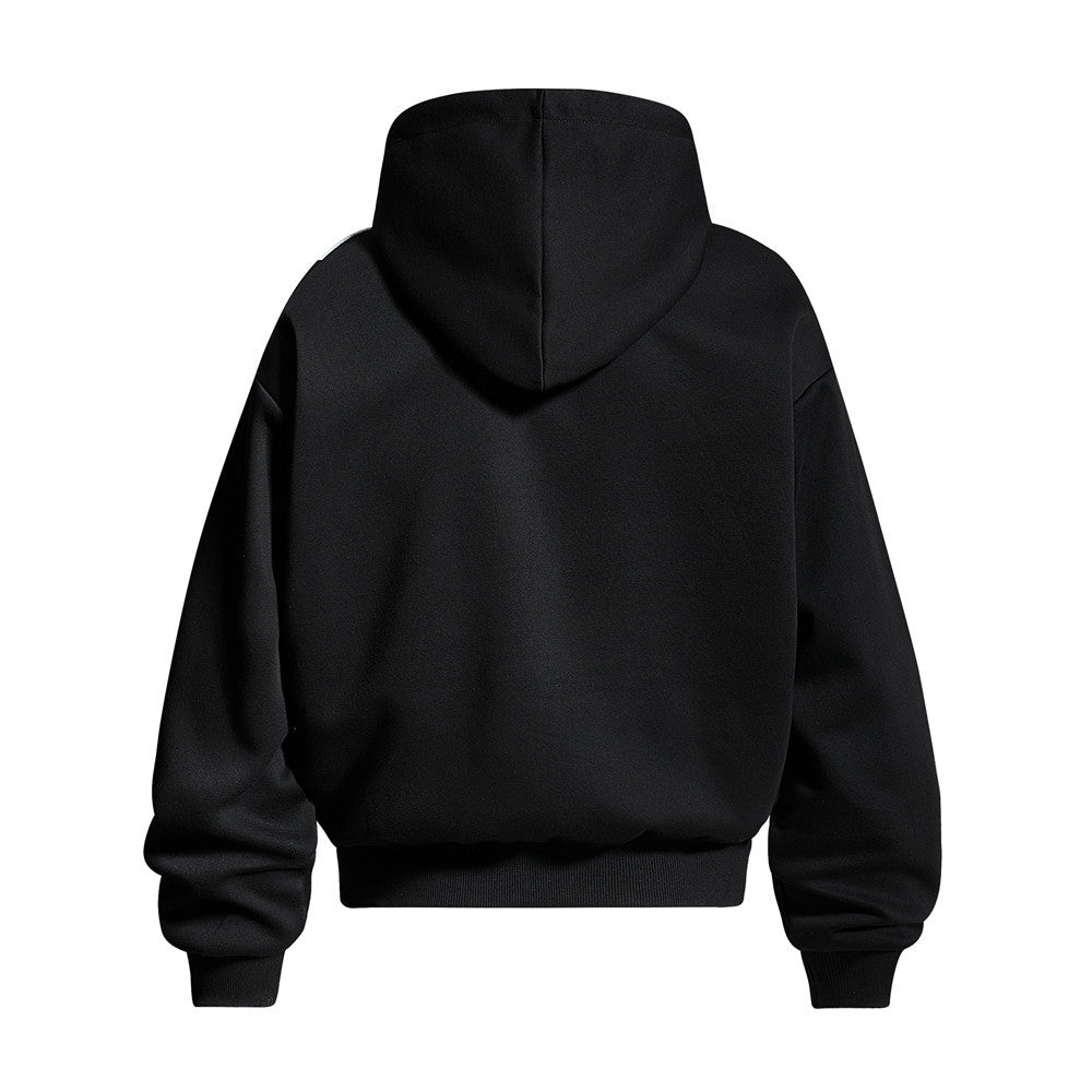 American Vintage Graphic Zip-Up Hoodie – Oversized Street Style
