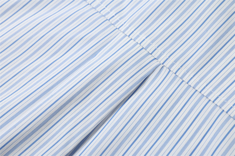 Striped Hooded Long-Sleeve Shirt – Relaxed Fit Button-Up