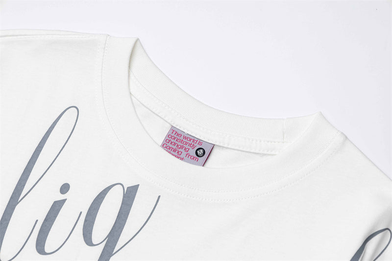 Men's Long Sleeve Script Graphic T-Shirt – Relaxed Fit
