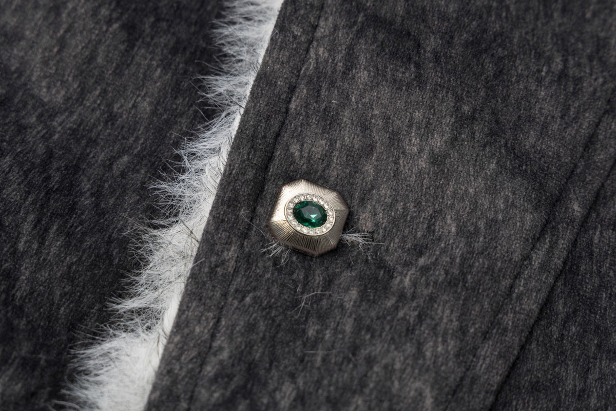 Faux Fur Trim Hooded Bomber Jacket – Textured Fleece with PU Leather Panels