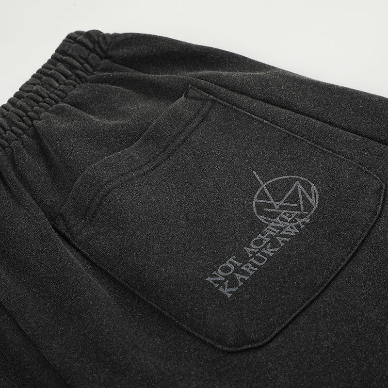 Wide-Leg Sweatpants with Angel & Sword Graphic Print – Vintage Punk Style