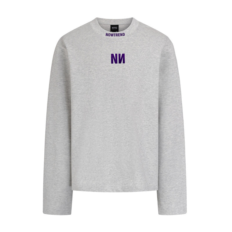 Long Sleeve Designer Shirt – NOWTREND NN Logo Relaxed Fit Tee