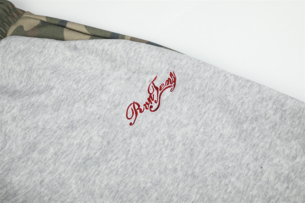 Pantalon de jogging camo à jambes larges – Jogger homme oversize streetwear hip-hop