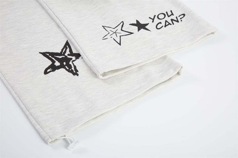 Mickey Mouse Graphic Wide-Leg Sweatpants with Football Charm