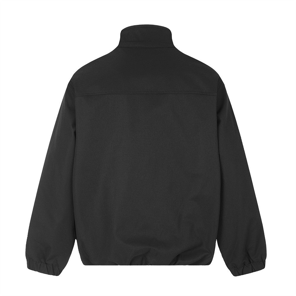 Multi-Zip Stand Collar Oversized Jacket – Relaxed Fit Streetwear Blouson