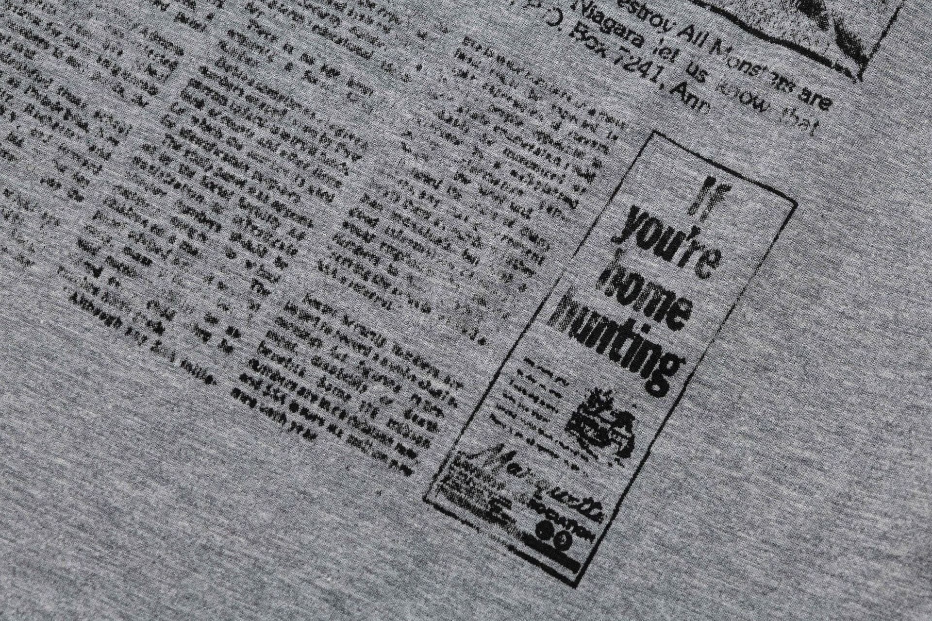 T-shirt à manches longues avec imprimé journal – Motif rock Sad World