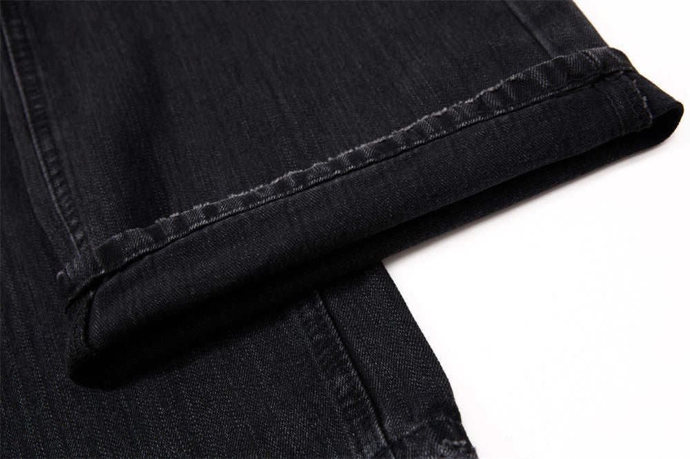 Wide-Leg Baggy Jeans – Vintage Washed Straight-Cut Denim