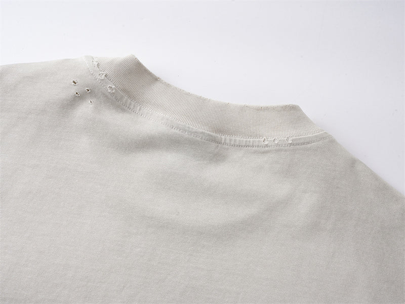 NTVG Acid Wash Long Sleeve Graphic T-Shirt – Distressed Logo Crew Neck