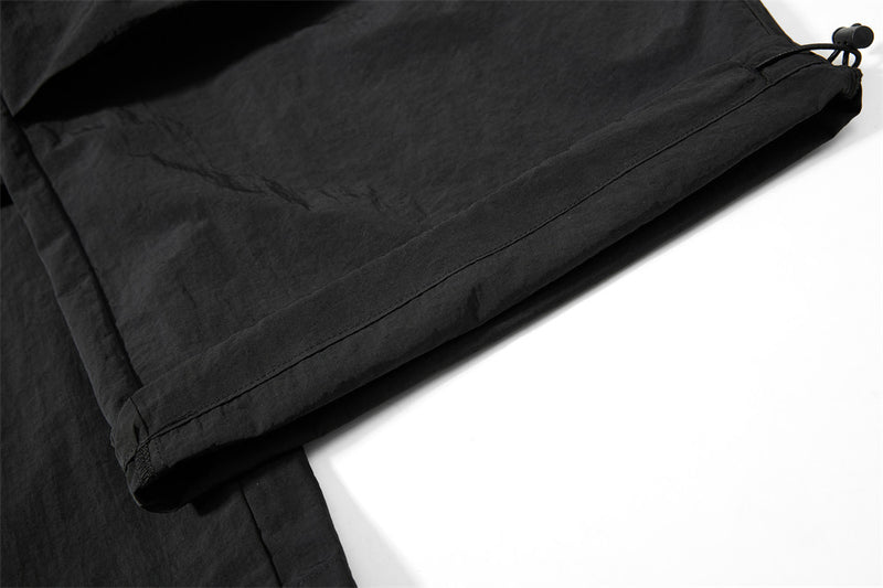 Wide-Leg Cargo Sweatpants with Star-Print Bandana Waistband