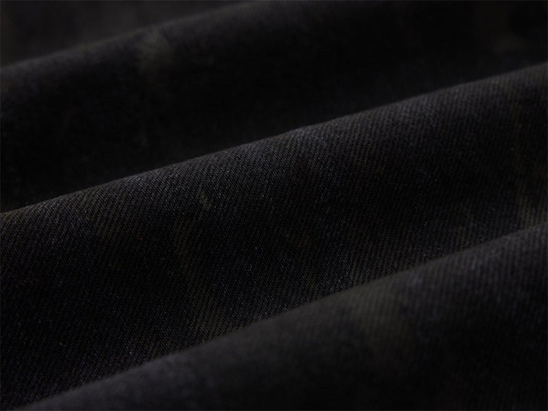 Men Black Baggy Jeans – Tie-Dye Washed Wide-Leg Denim Pants