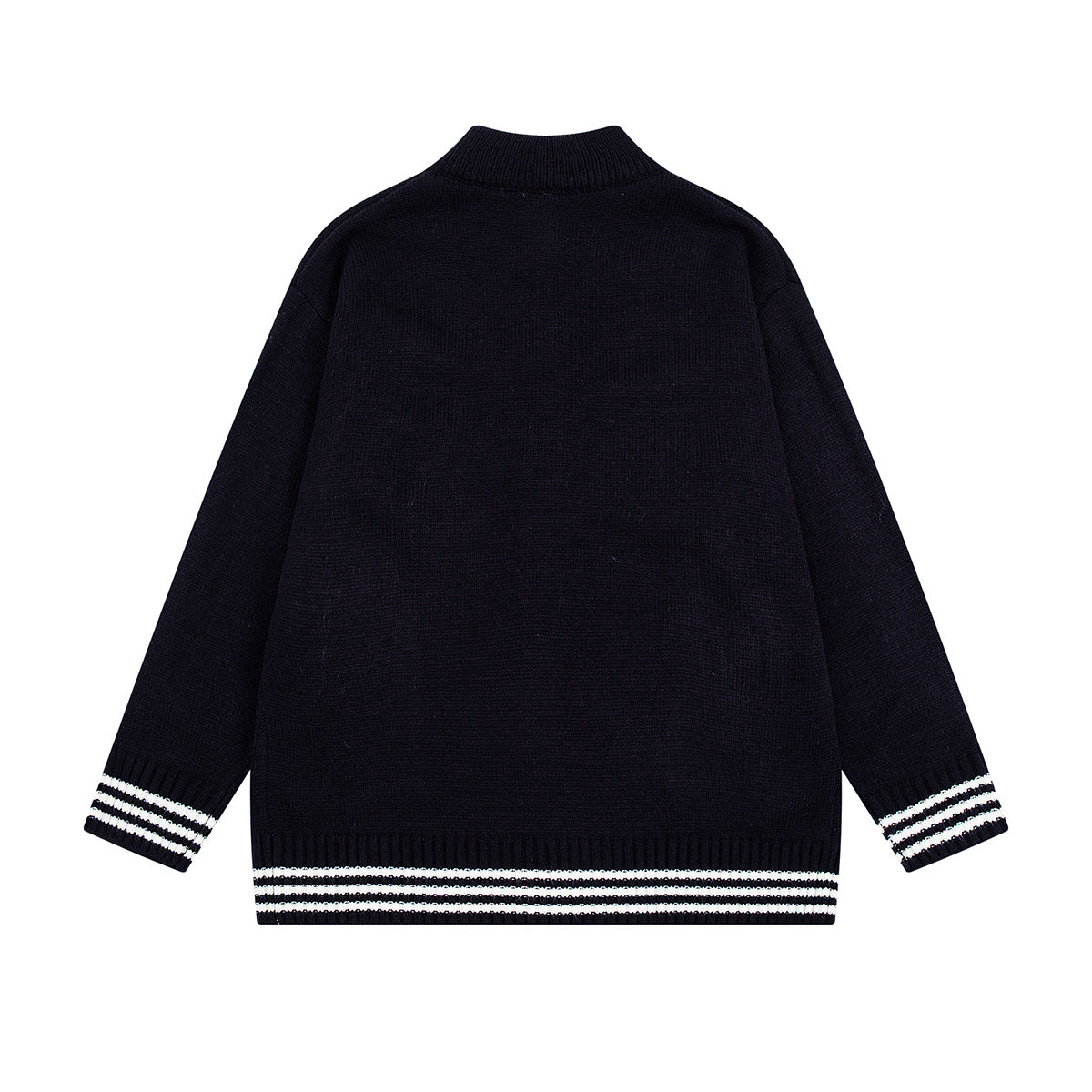 Strickcardigan mit Baseball-Stickerei und Knebelknöpfen