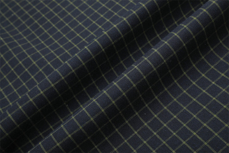 Plaid Wide-Leg Pants – Contrast Elastic Waistband, Relaxed Fit