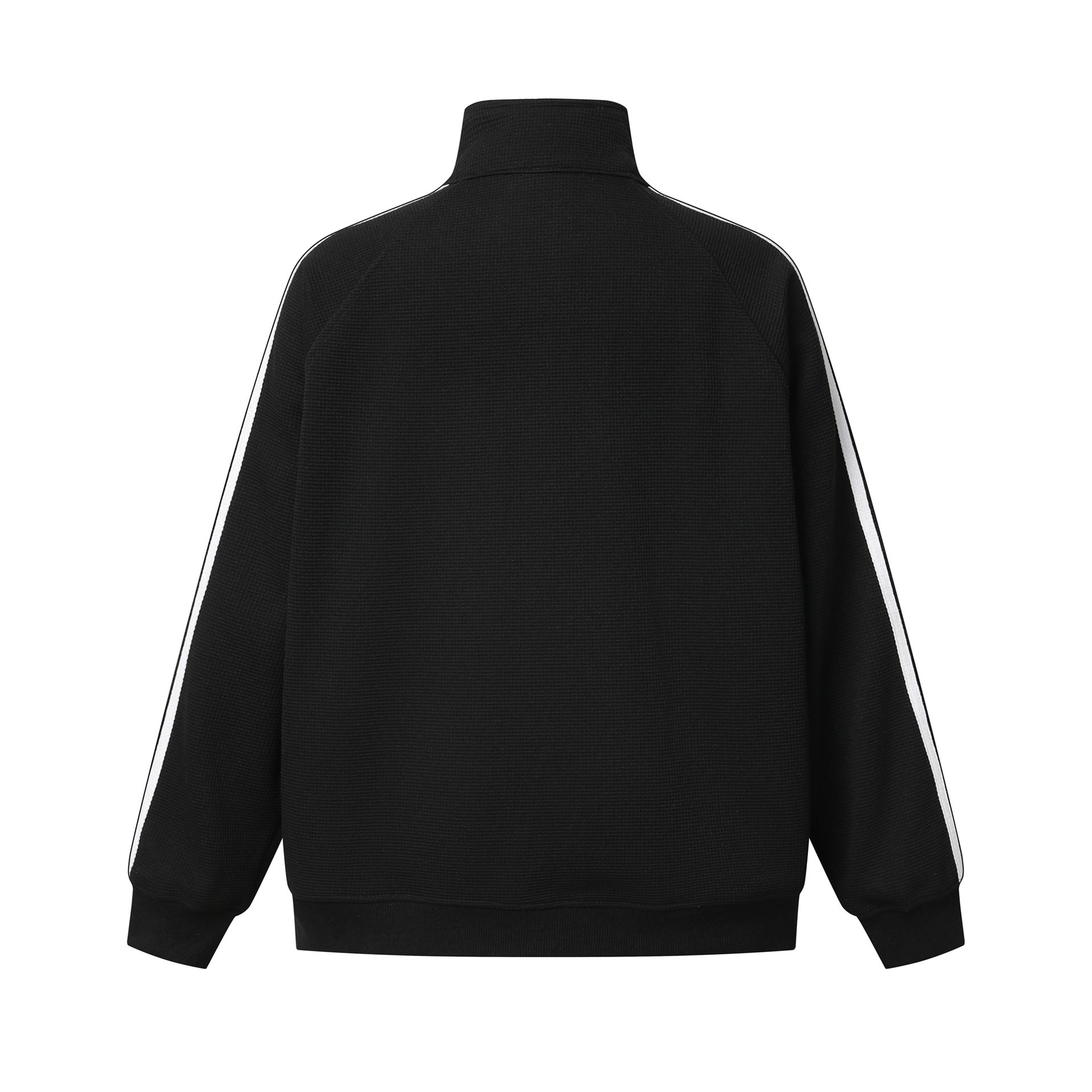 Retro-Soccer-Trainingsjacke & Wide-Leg-Trainingshose – Stickabzeichen, Streifen