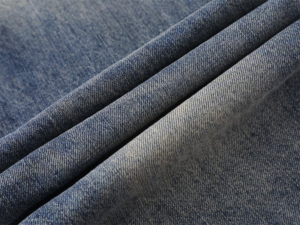 Men's Wide-Leg Baggy Jeans – Vintage Washed Straight Fit Denim