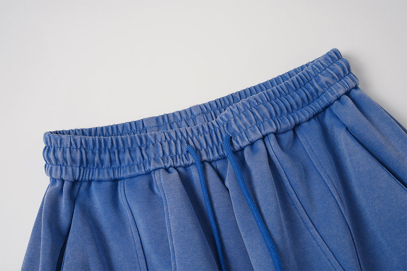 Wide-Leg Acid Wash Sweatpants – Oversized Balloon Fit with Drawstring Hem