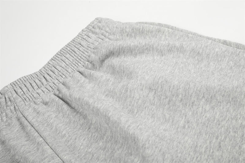 Wide-Leg Sweatpants with Embroidered Number Graphic