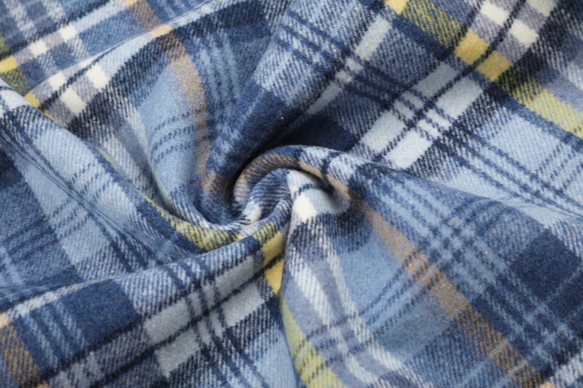 Plaid Wide-Leg Pants – Relaxed Fit Flannel Drawstring Trousers