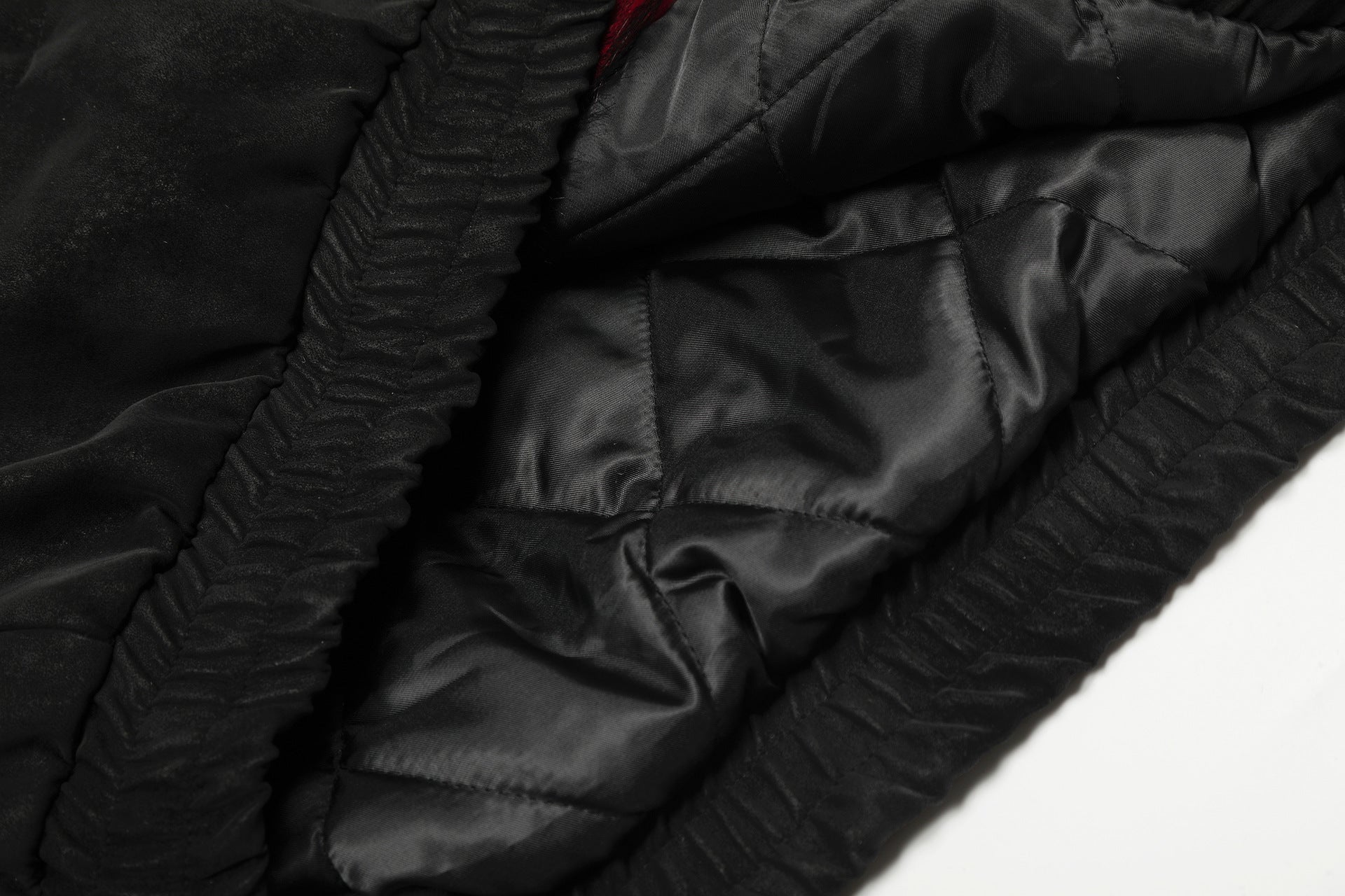 Blouson bomber à capuche bordée de fourrure – Style américain vintage doublé polaire