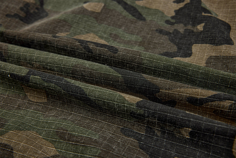 Camo NY Zip-Up Hoodie Jacket with Chenille Patch Letters