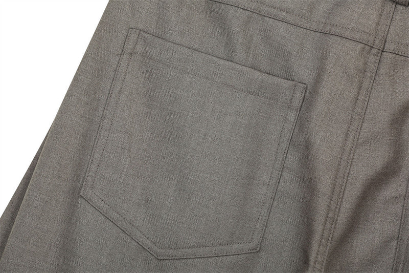 Wide-Leg Pleated Trousers with Drawstring Waist