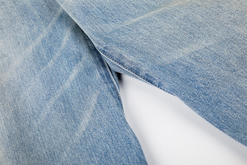 Barrel Leg Jeans Vintage Washed Wide-Leg Denim Pants with Pocket Detail