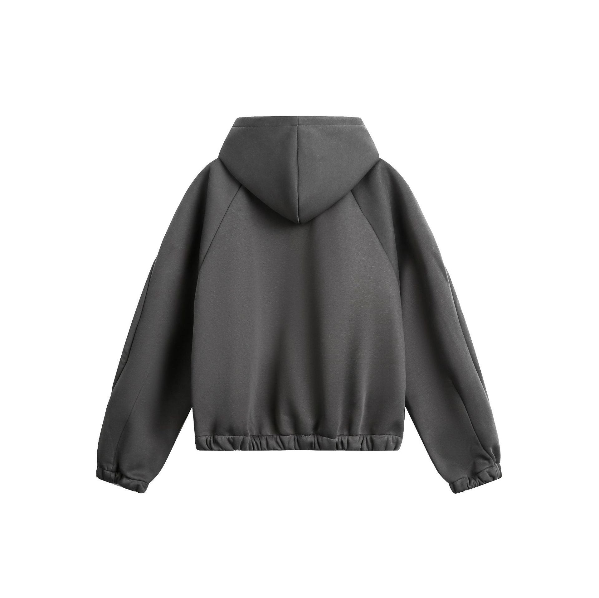 Hoodie zippé oversize doublé en molleton