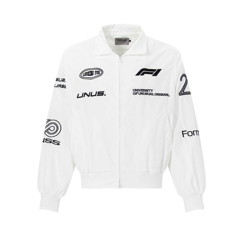 Zip Up Jacket Men – F1 Racing Graphic Oversized Bomber Jacket