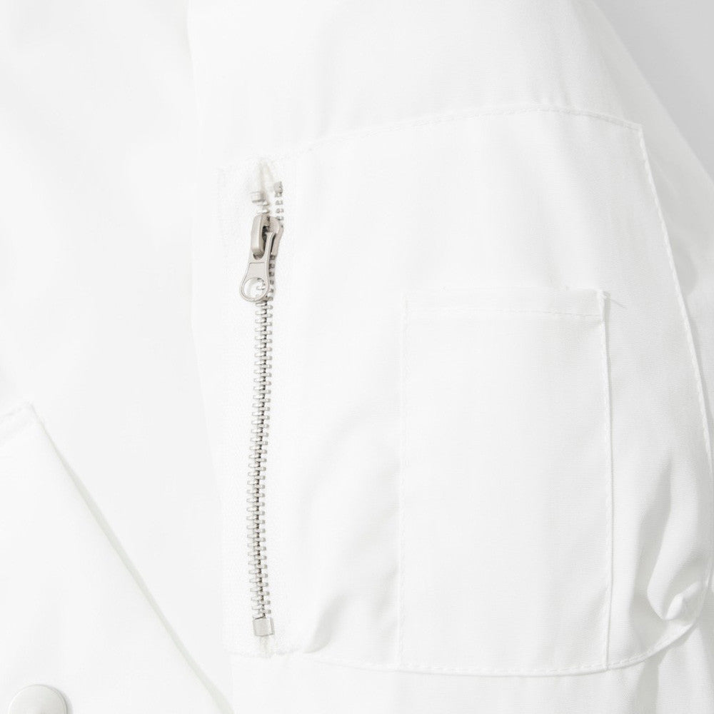 Diagonal Zip Hooded Bomber Jacket with Faux Fur Trim – Oversized Winter Puffer