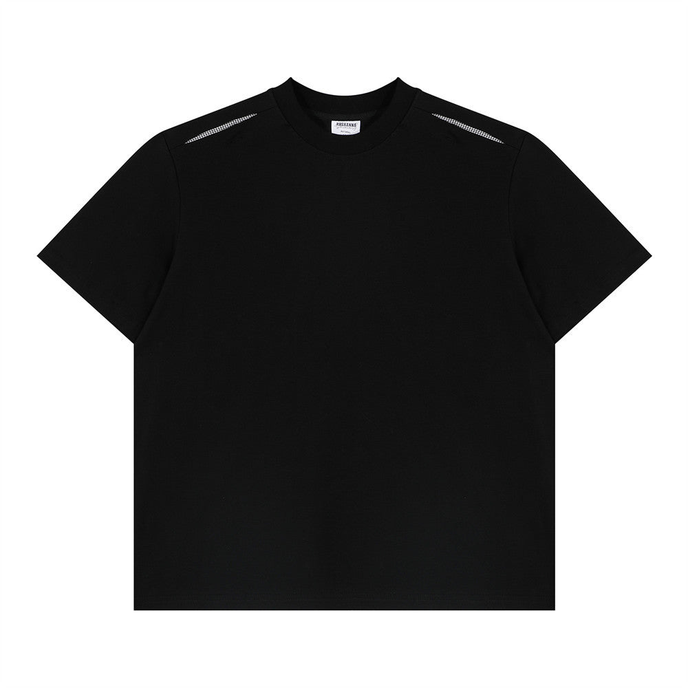 Oversized Crewneck T-Shirt with Shoulder Stitch Detail