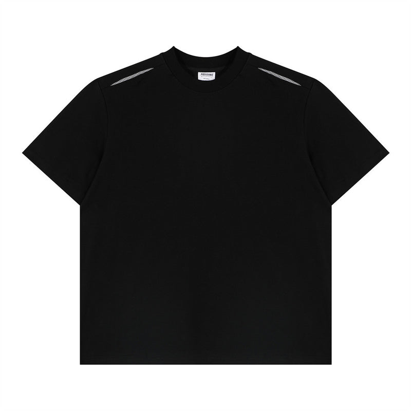 Oversized Crewneck T-Shirt with Shoulder Stitch Detail