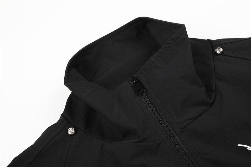 Veste de survêtement noire avec imprimé licorne ailée et motif graphique numéro 66