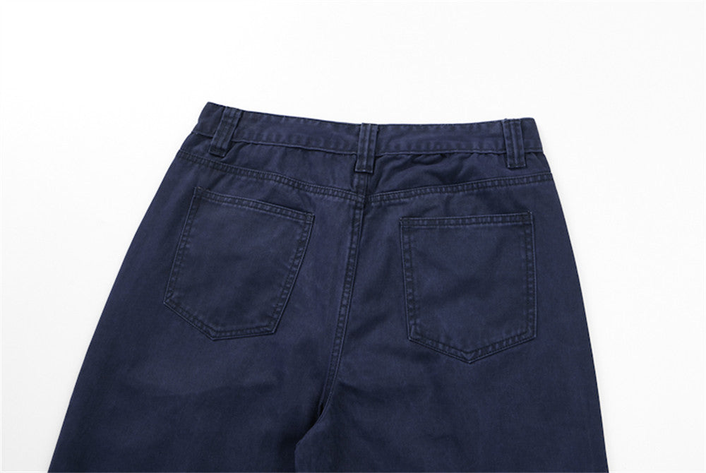 Baggy Cargo Pants for Men – Wide Leg Pleated Straight-Cut Workwear Trousers