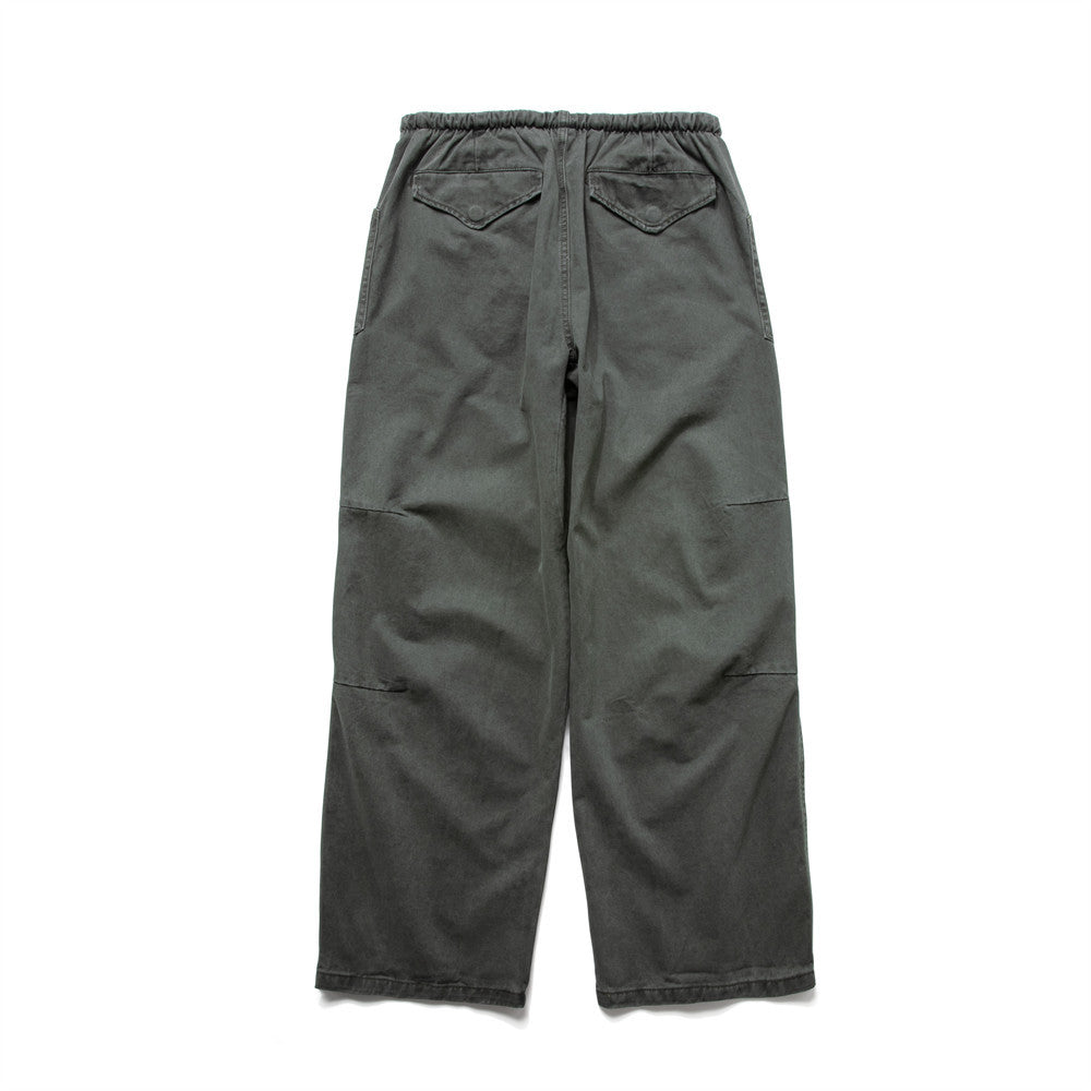 Baggy Wide-Leg Cargo Pants for Men – Vintage Workwear Style with Elastic Waist