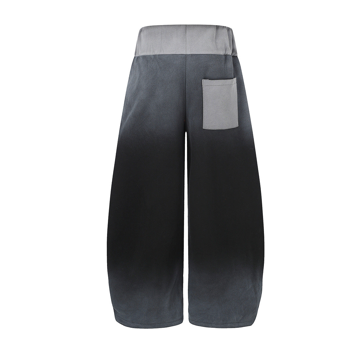 Wide-Leg Sweatpants with Iron Cross Graffiti Print – Washed Streetwear Baggy